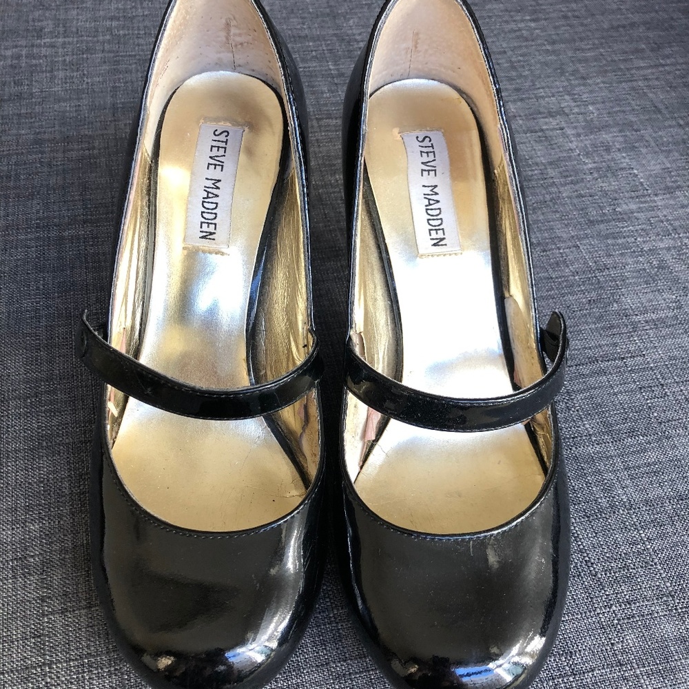 1995 Vintage Steve Madden Mary Jane Heels Size 6.5